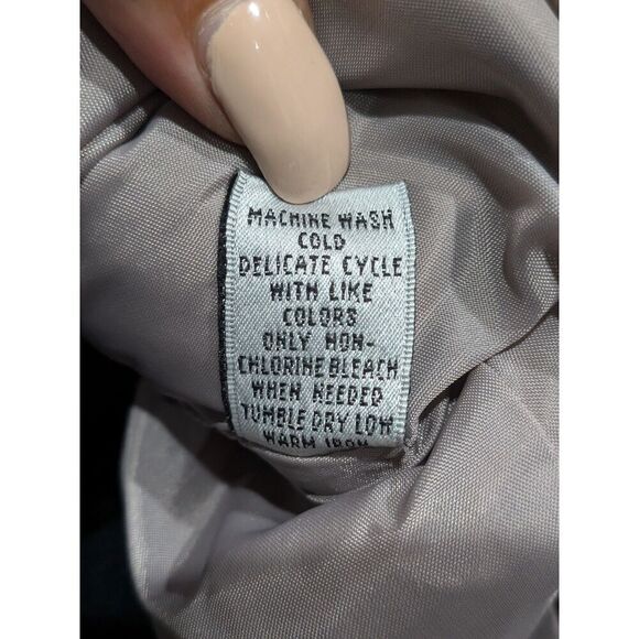 Vintage 90s Amanda Smith Tan Zip Out Fleece Lining Overcoat Trench Coat, 8 - Picture 13 of 14